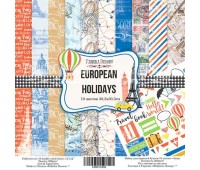Набір скрапбумаги European holidays 30, 5x30, 5 см 10 листів