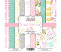 Набір скрапбумаги Little elephant 30, 5x30, 5 см 10 листів